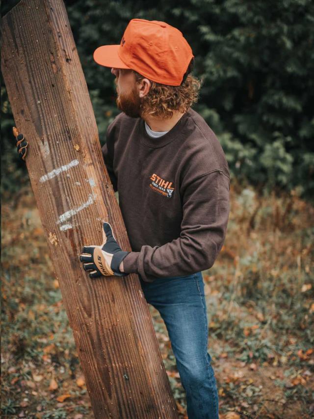 Used equipment sales stihl brown axe crewneck sweatshirt in Vancouver BC